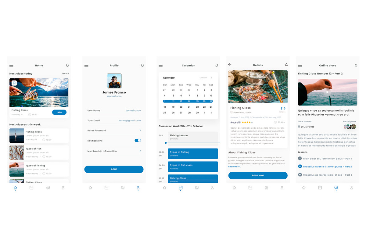 Fishing Online Classes & Fish App, an App Template by nagaredesignstudio (Photo 2 of 2)