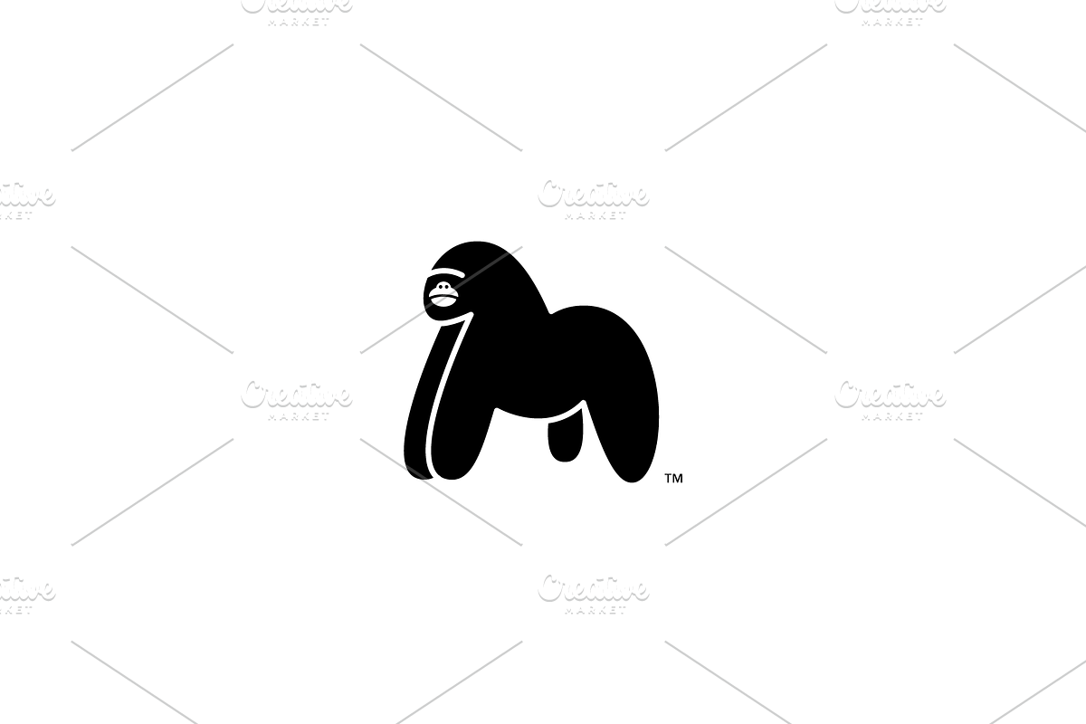 Gorilla Logo Template, a Branding & Logo Template by Graphicado (Photo 2 of 3)