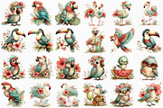 Summer Tropical Birds Clipart, an Illustration by Craft Nest (Thumbnail 6 of 12)