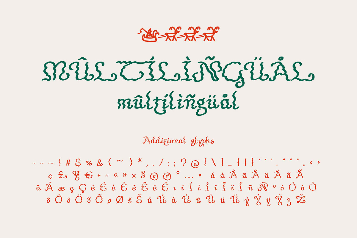 Tolkien's Christmas Letters fonts, a Script Font by kaer_shop (Photo 7 of 10)