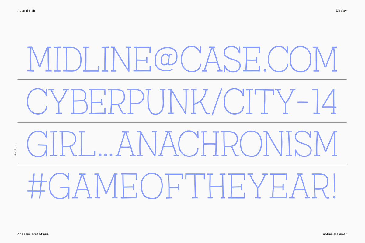 Austral Slab | Hand-drawn Slab Serif, a Slab Serif Font by Antipixel Type Studio (Photo 8 of 17)