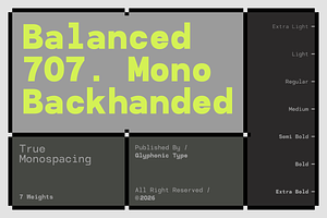 GC 707 Mono - Modern Monospace