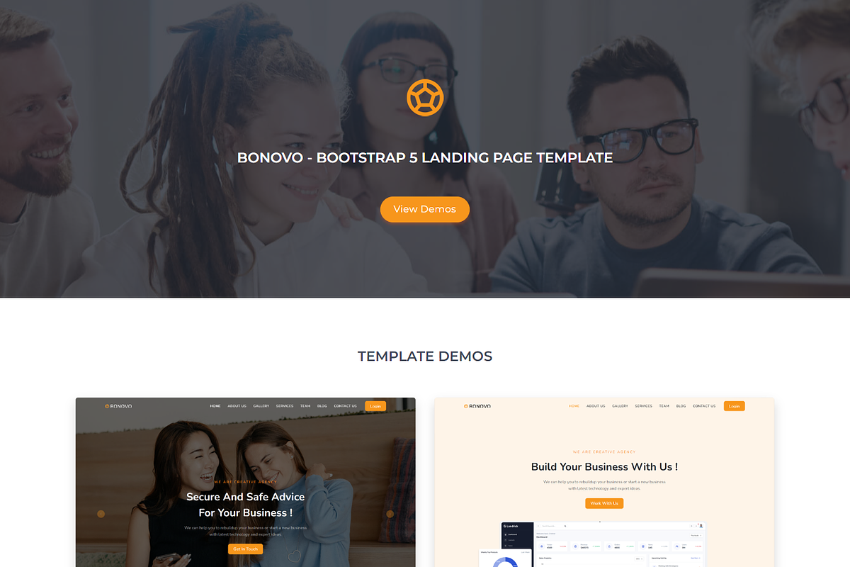 Bonovo - Responsive Landing Template, a Bootstrap Template by shreethemes (Photo 2 of 4)