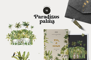 TROPICAL PALMS & Animals Patterns