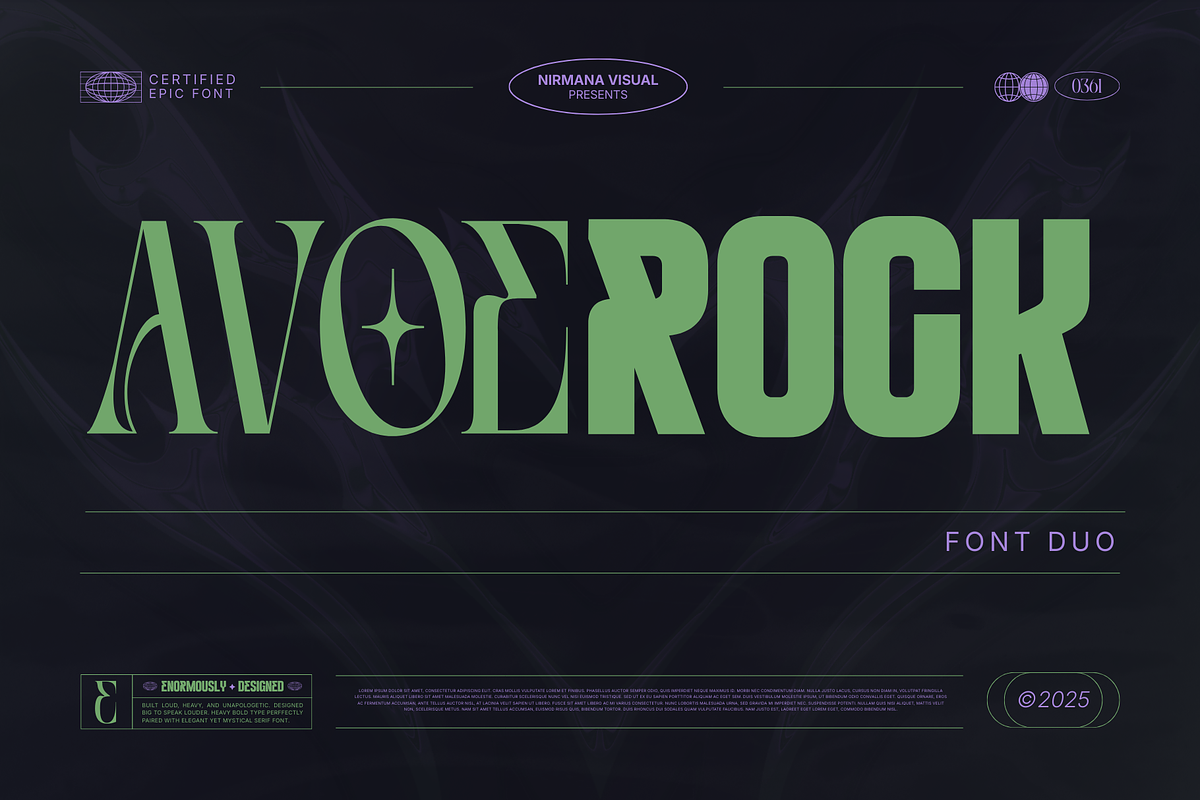 Avoerock - Branding Logo Font Duo, a Blackletter Font by Nirmana Visual (Photo 1 of 13)
