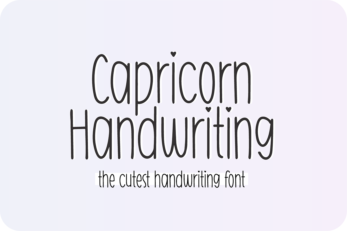 CAPRICORN Skinny Handwriting Font, a Handwritten Font by Blush Font Co. (Photo 1 of 5)
