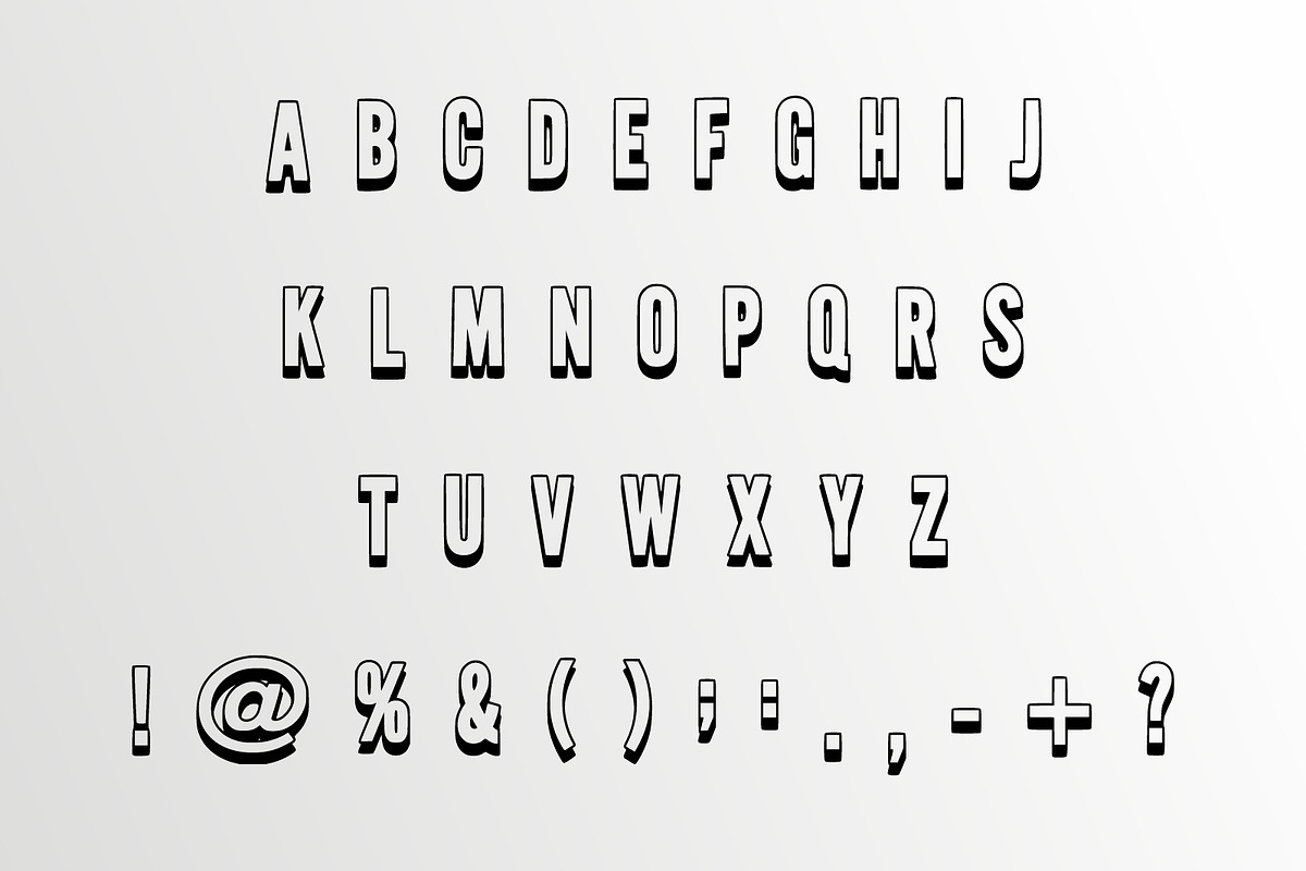 Simple Letter, a Sans Serif Font by Limited.studio (Photo 2 of 6)