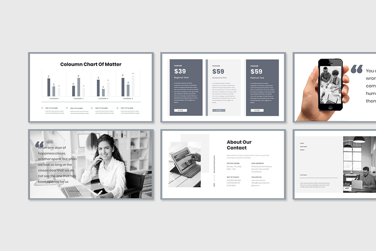 Matter Presentation Template, a Presentation Template by Analogous Temp (Photo 5 of 5)