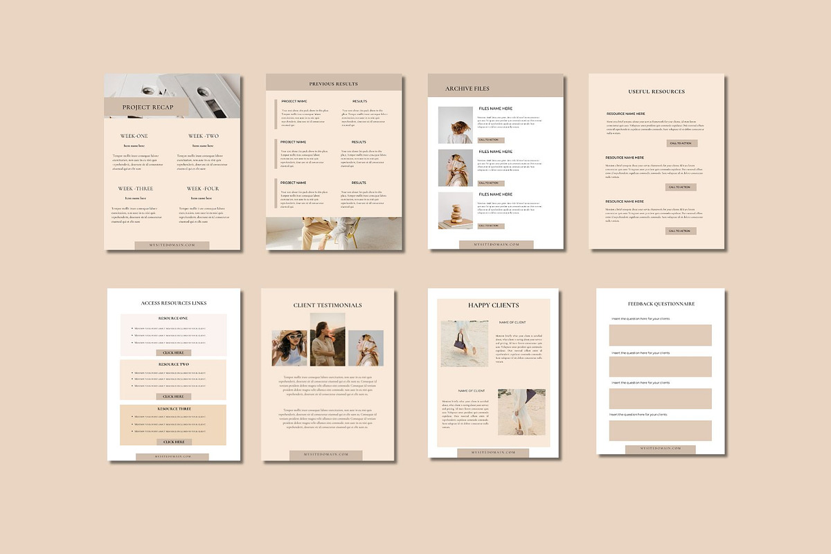 Client Welcome Services Bundle CANVA, a Brochure Template by Deepa Template Studio (Photo 20 of 23)
