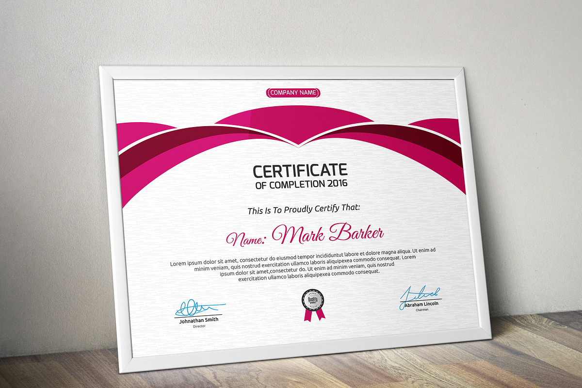 Certificate Word | PSD | AI, a Stationery Template by Curve Design (Photo 2 of 3)