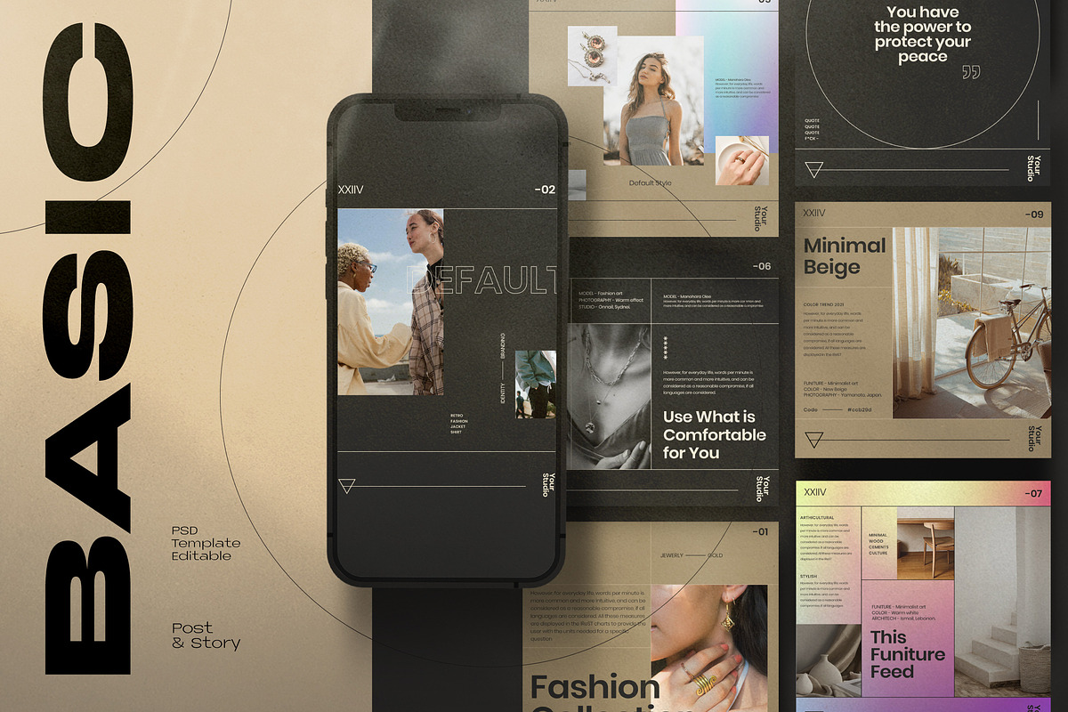 Basic Brand Instagram Social Media, a Social Media Template by ...