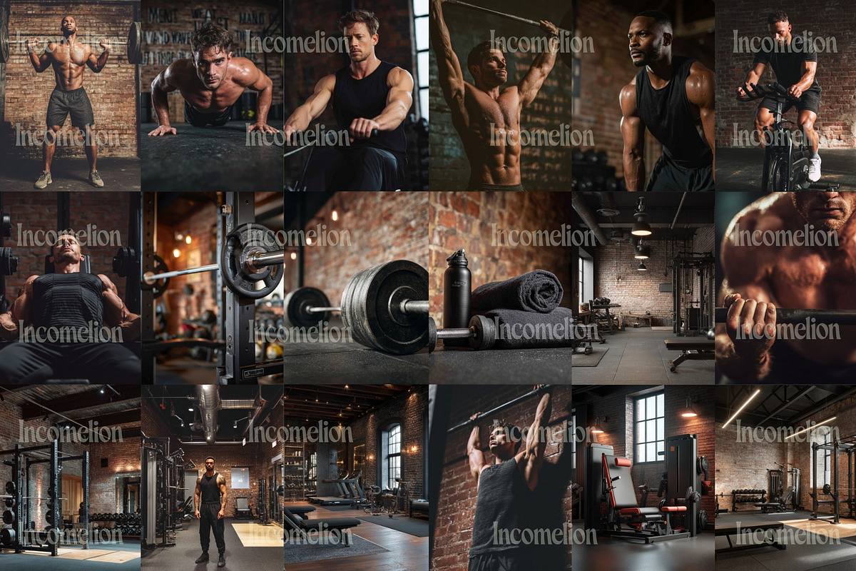 50 Workout Gym Stock Photos, a Sports & Recreation Photo by Incomelion (Photo 9 of 9)