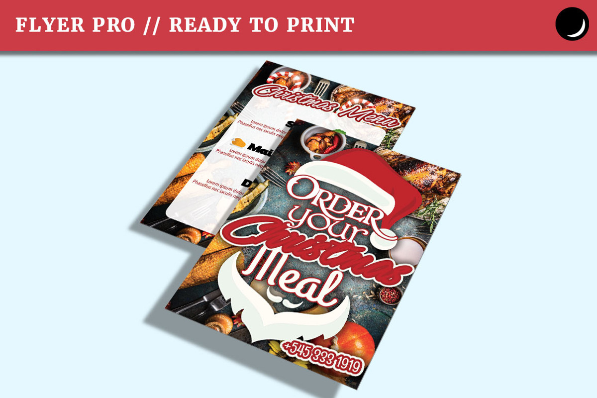 Christmas Flyer Template A4 & A5, a Flyer Template by Studio 19 (Photo 3 of 4)