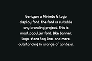 Gentyan - Minimal Logo Font, a Sans Serif Font by Iqsiart Studio (Thumbnail 3 of 7)