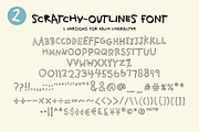 Scratchy Font! Handwriting! Texture!, a Font by Studio Funshop by Kelli (Thumbnail 7 of 8)