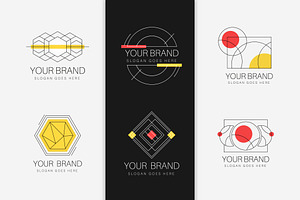 Modern Geometric Logo Set, a Templates & Theme by studiogstock