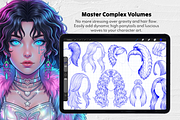 135 Y2K Female Hair Procreate Stamps, a Brush Add-On by Selentaori Studio (Thumbnail 5 of 10)