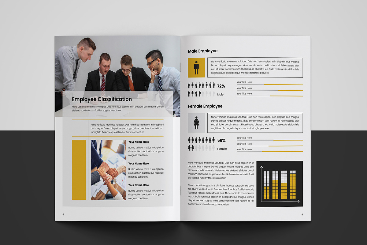 HR / Employee Handbook Template, a Brochure Template by Template Shop (Photo 9 of 10)