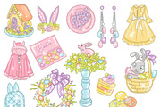 Easter Clipart, a Seasonal Illustration by GlamArtZhanna (Thumbnail 2 of 3)
