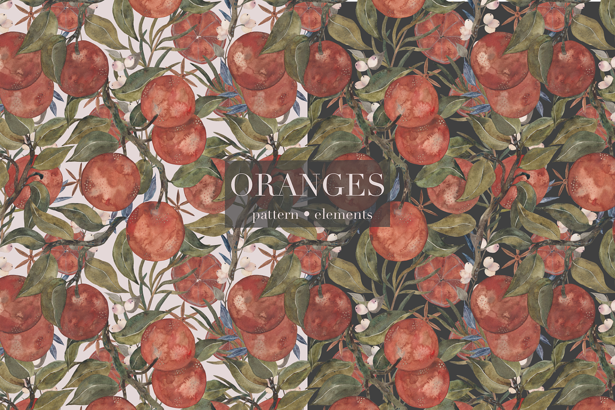 Pattern Oranges, a Decorative Illustration by PASHKOVA (Photo 15 of 15)
