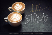 Latte Studio, a Script Font by Maria Zebroff (Thumbnail 1 of 8)