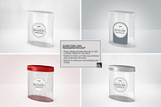 Clear Oval Can Packaging Mockup, a Cups & Container Mockup by INCDesign (Thumbnail 3 of 8)