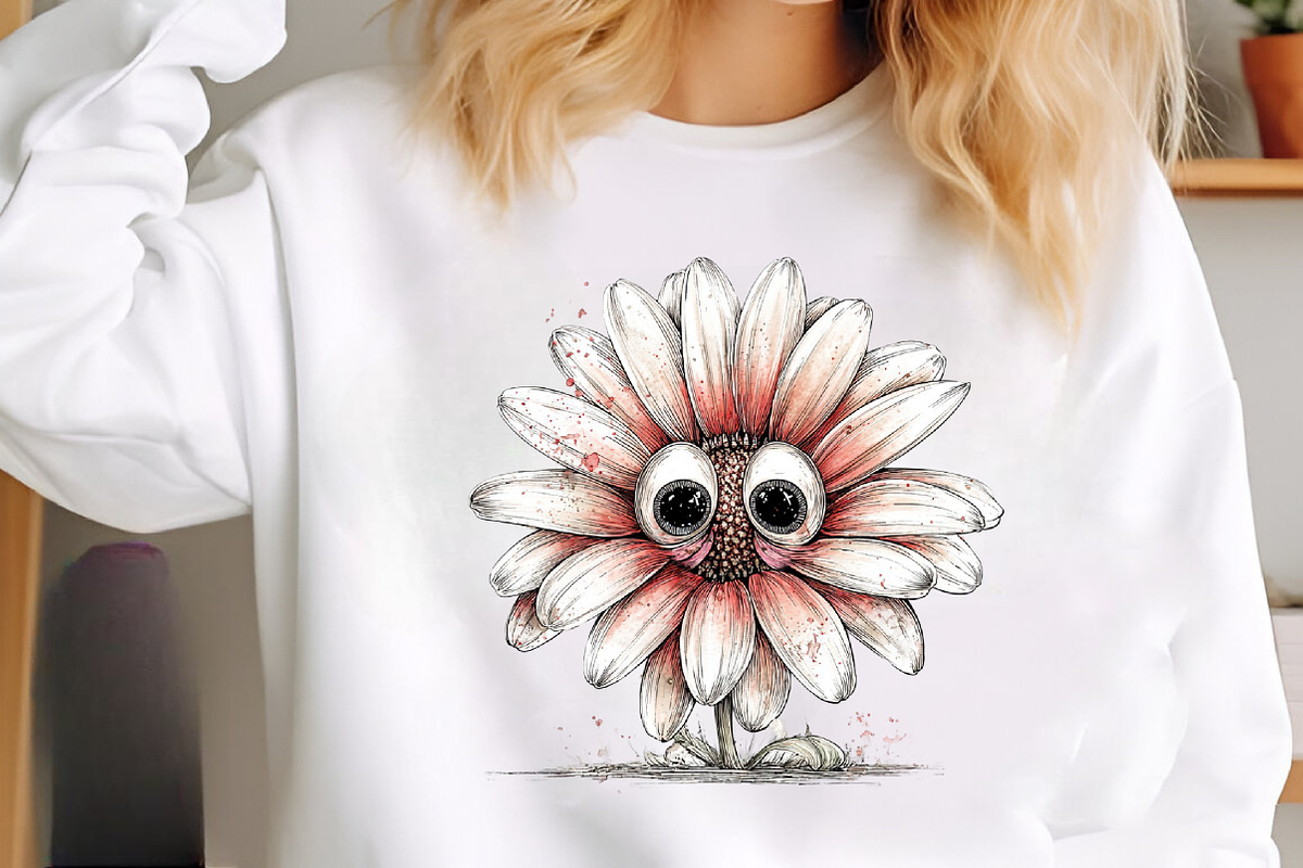 Whimsical flower clipart, an Illustration by SinaCreation (Photo 6 of 11)