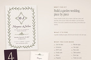 Floral Wedding Invite & Sign Creator, an Object Graphic by The October Creative (Thumbnail 2 of 22)