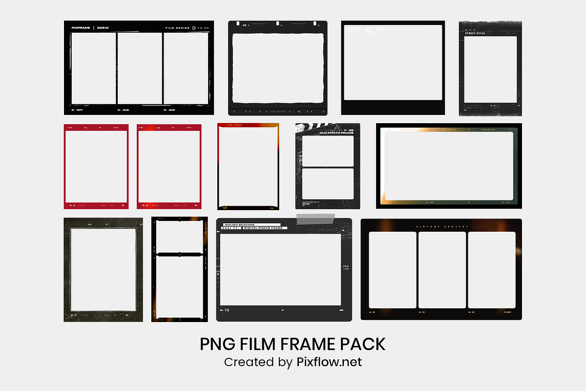 PNG Film Frame Pack, an Object Graphic by Pixflow (Photo 9 of 10)