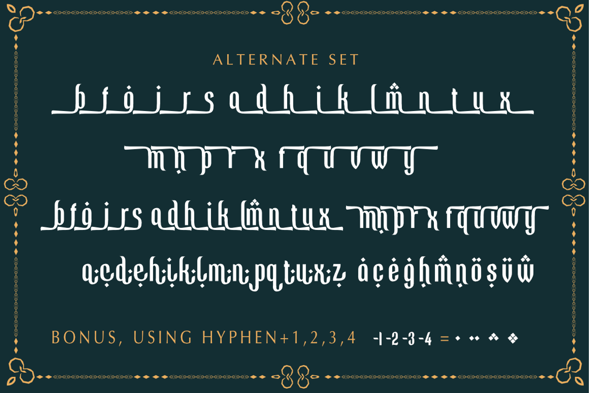 Ramadhan Mubarok, a Sans Serif Font by Silverdav (Photo 6 of 6)