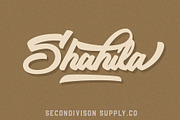 Shahila, a Script Font by Secondivison Supply (Thumbnail 1 of 7)