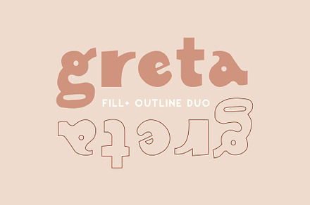 Greta | Font Duo | Fill+Outline