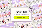 Purple Retro Squarespace Template, a Squarespace Template by Template Twist Shop (Thumbnail 2 of 10)