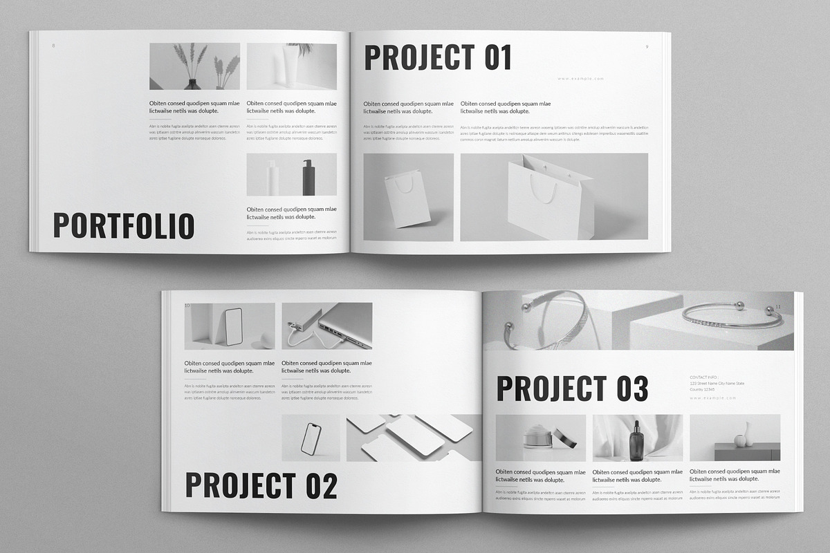 Creative Portfolio Template Landscap, a Brochure Template by E-Type (Photo 4 of 5)