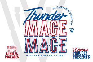 Thunder Mage Display Retro Font, a Symbol Font by WhymoreArt