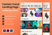 Fashion Trend Landing Page, a Landing Page Template by SLAB! Design (Thumbnail 1 of 4)
