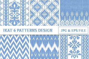 Retro Ikat Seamless Pattern Design