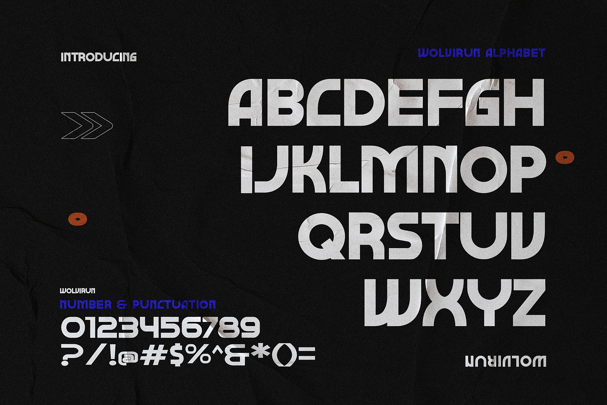 Wolvirun Futuristic Sans Serif font, a Sans Serif Font by Perfectype (Photo 10 of 10)