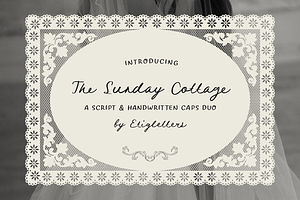 The Sunday Cottage - Handwritten Duo, a Handwritten Font by etigletters