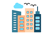 Skylines Flat Icon, a Duotone Icon by Pexelpy (Thumbnail 2 of 2)