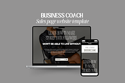 Canva sales page Website Template, a Landing Page Template by My Template Studio (Thumbnail 1 of 6)