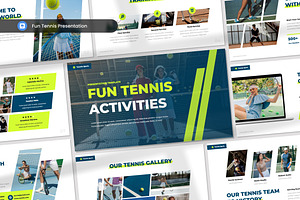 Fun Tennis Presentation Keynote, a Presentation Template by Antstheme