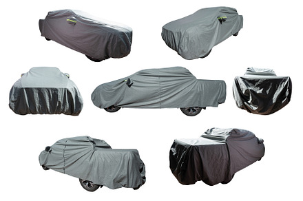 Car truck covered with protective co