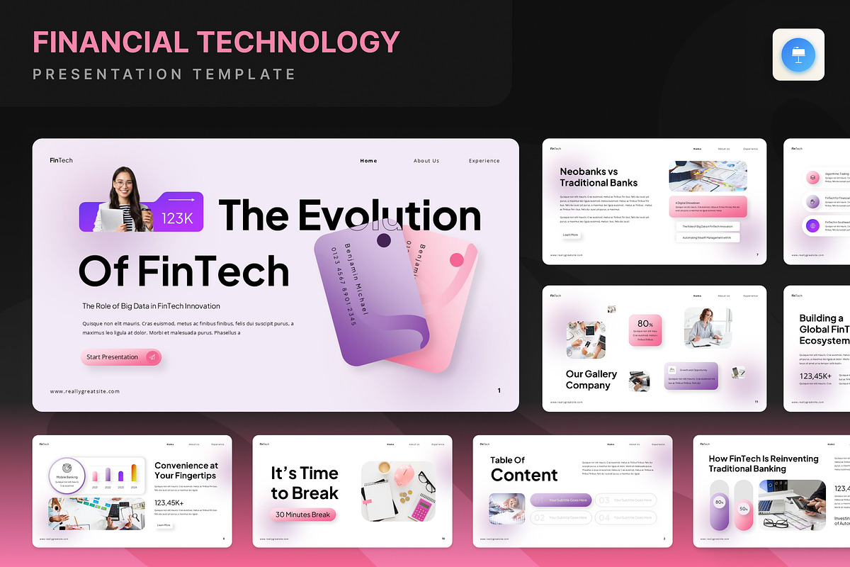 Financial Technology Presentation, a Presentation Template by Annora Studio (Photo 1 of 7)