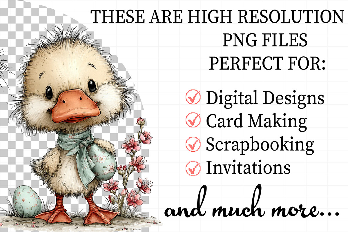 Whimsical Easter Animals Clipart PNG, an Illustration by Daily.Designs (Photo 2 of 8)