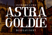Astra Goldie - Display Font, a Serif Font by PutraCetol Studio (Thumbnail 1 of 11)