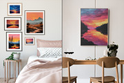 Sunset Landscape Illustration, a Decorative Illustration by Housui Patterns (Thumbnail 2 of 9)