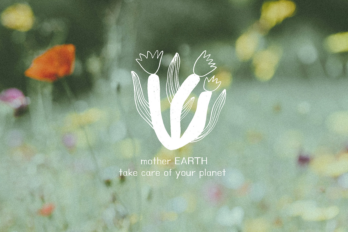 Mother Earth vector shapes and lines, a Decorative Illustration by Annakniaz (Photo 15 of 15)
