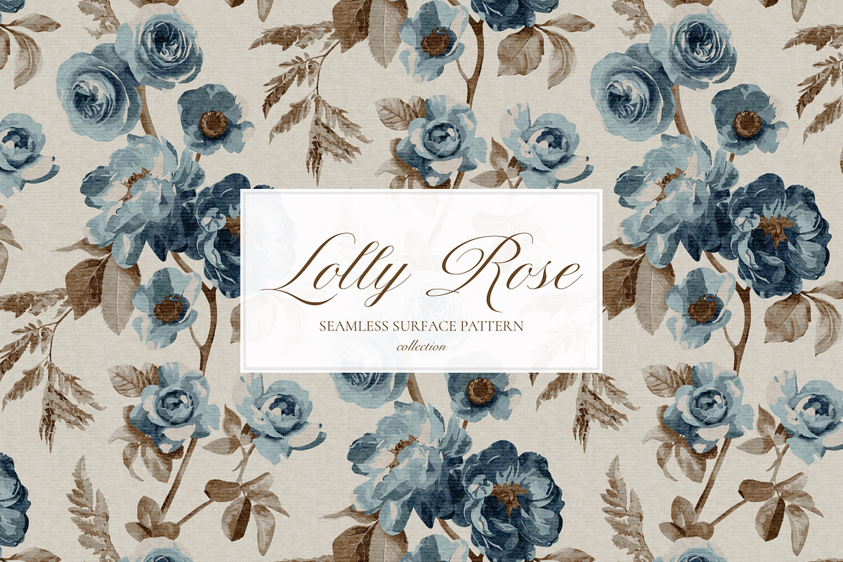 Vintage Peony Rose Pattern Bundle, a Pattern Graphic by Eclectic Anthology (Photo 3 of 13)