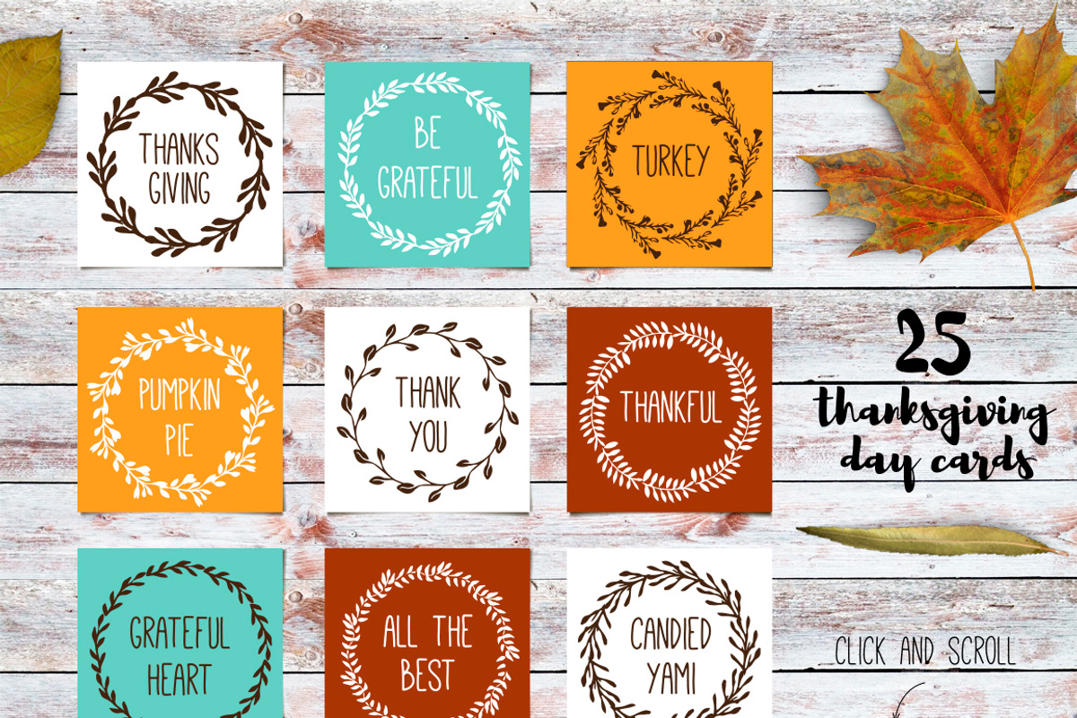 Thanksgiving overlays, cards, doodle, an Object Graphic by Tatti Graphic Studio (Photo 5 of 6)